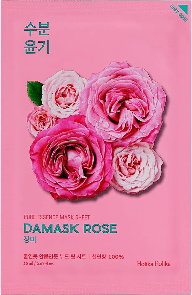 Holika Holika Pure Essence Mask Sheet - Damask Rose,  Holika Holika Ansiktsmaske