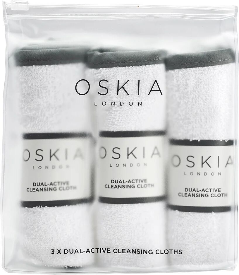 Oskia Dual-Active Cleansing Cloths, 3 pcs Oskia Ansiktsrengjøring