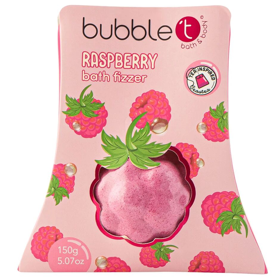 BubbleT Fruitea Raspberry Bath Fizzer, 150 g BubbleT Badetilbehør
