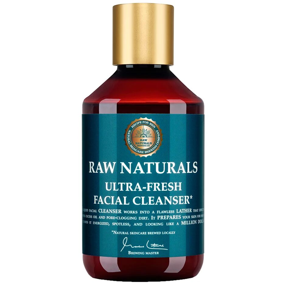 Raw Naturals by Recipe for Men Raw Naturals Ultra Fresh Facial Cleanser, 250 ml Raw Naturals by Recipe for Men Ansiktsrengjøring