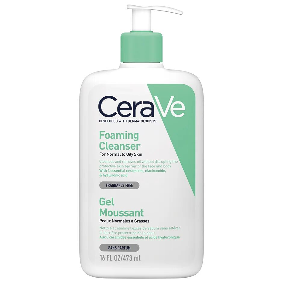 CeraVe Foaming cleanser, 473 ml CeraVe Shower Gel