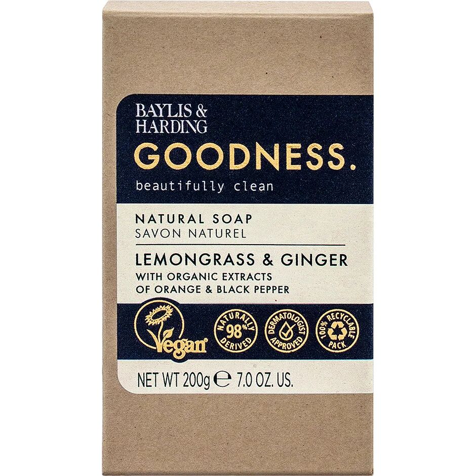 Baylis & Harding Goodness Lemongrass & Ginger Soap, 200 g Baylis & Harding Håndsåpe