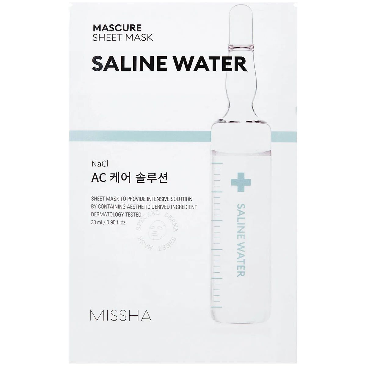 MISSHA Mascure Ac Care Solution Sheet Mask, 27 ml MISSHA K Beauty Masker