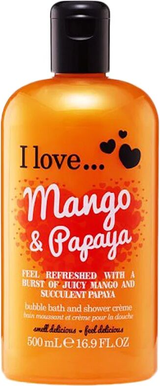 I love… Mango & Papaya, 500 ml I love… Badetilbehør