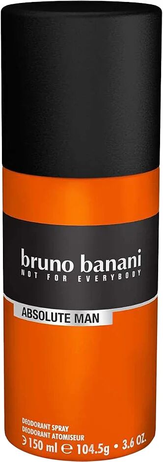 Bruno Banani Absolute Man Deodorant Spray, 150 ml Bruno Banani Deodorant