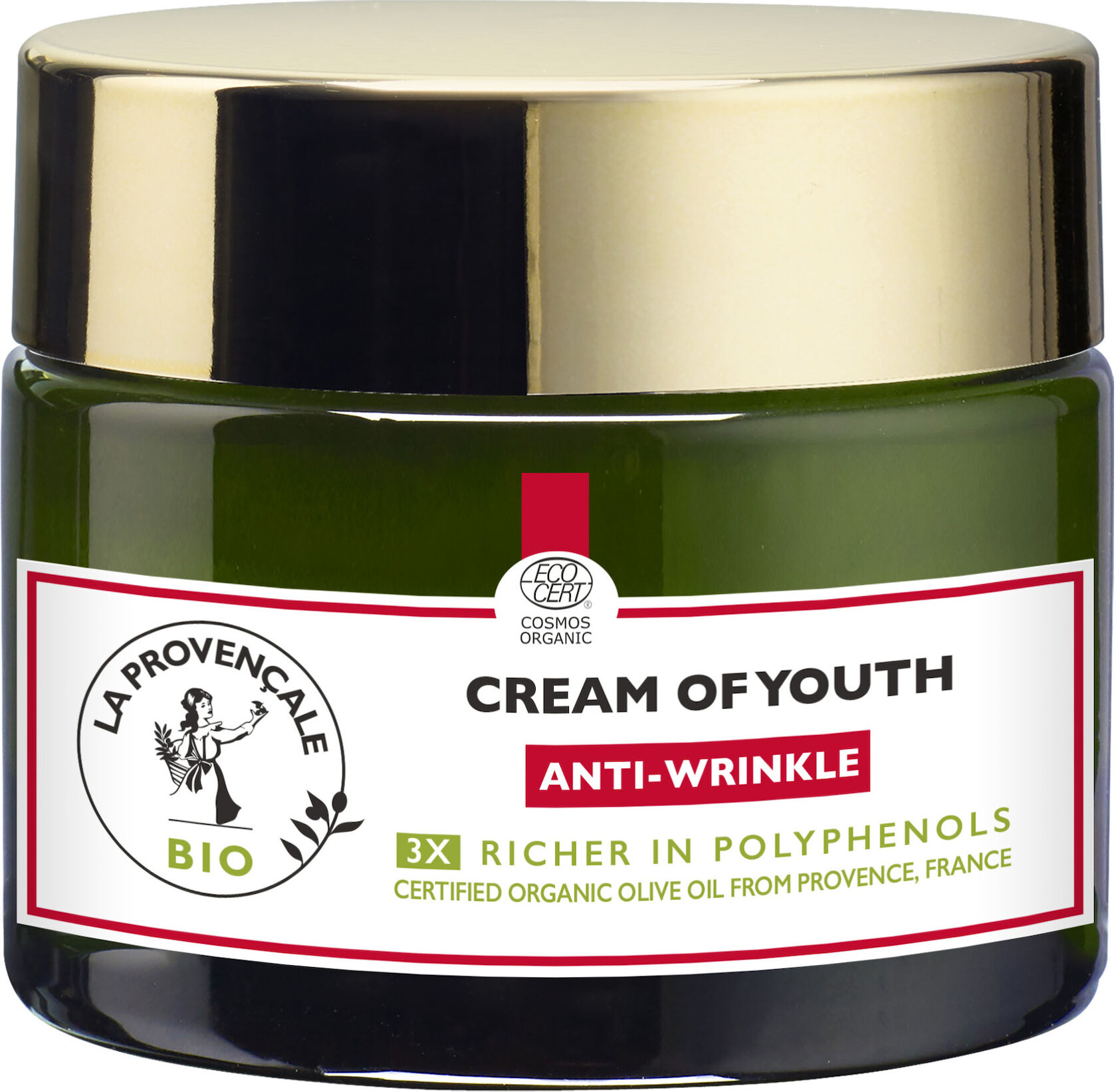 La Provençale Bio Cream Of Youth Anti-Wrinkle Ansiktskrem 50ml