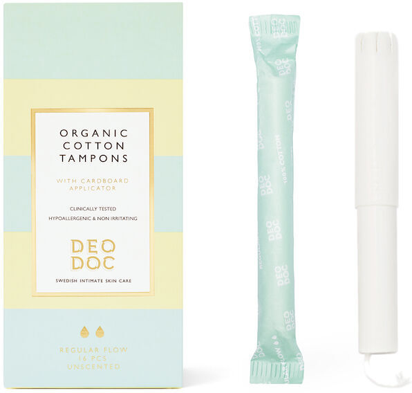 Deodoc 100% Cotton Tampons With Applicator Regular