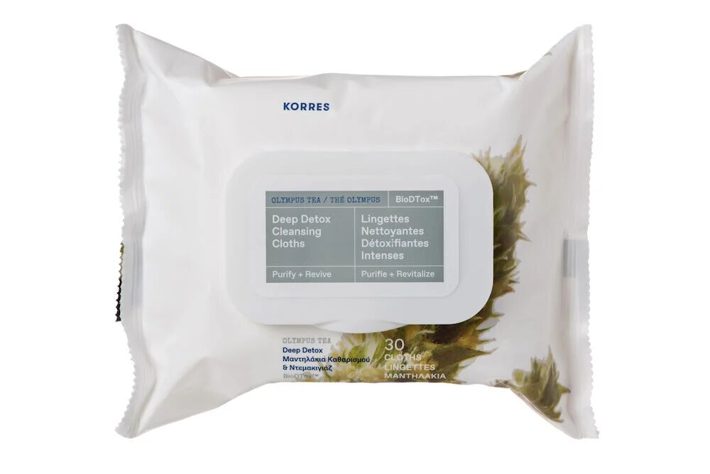 Korres Olympus Tea Cleansing Wipes Biodegradable, 30 Stk