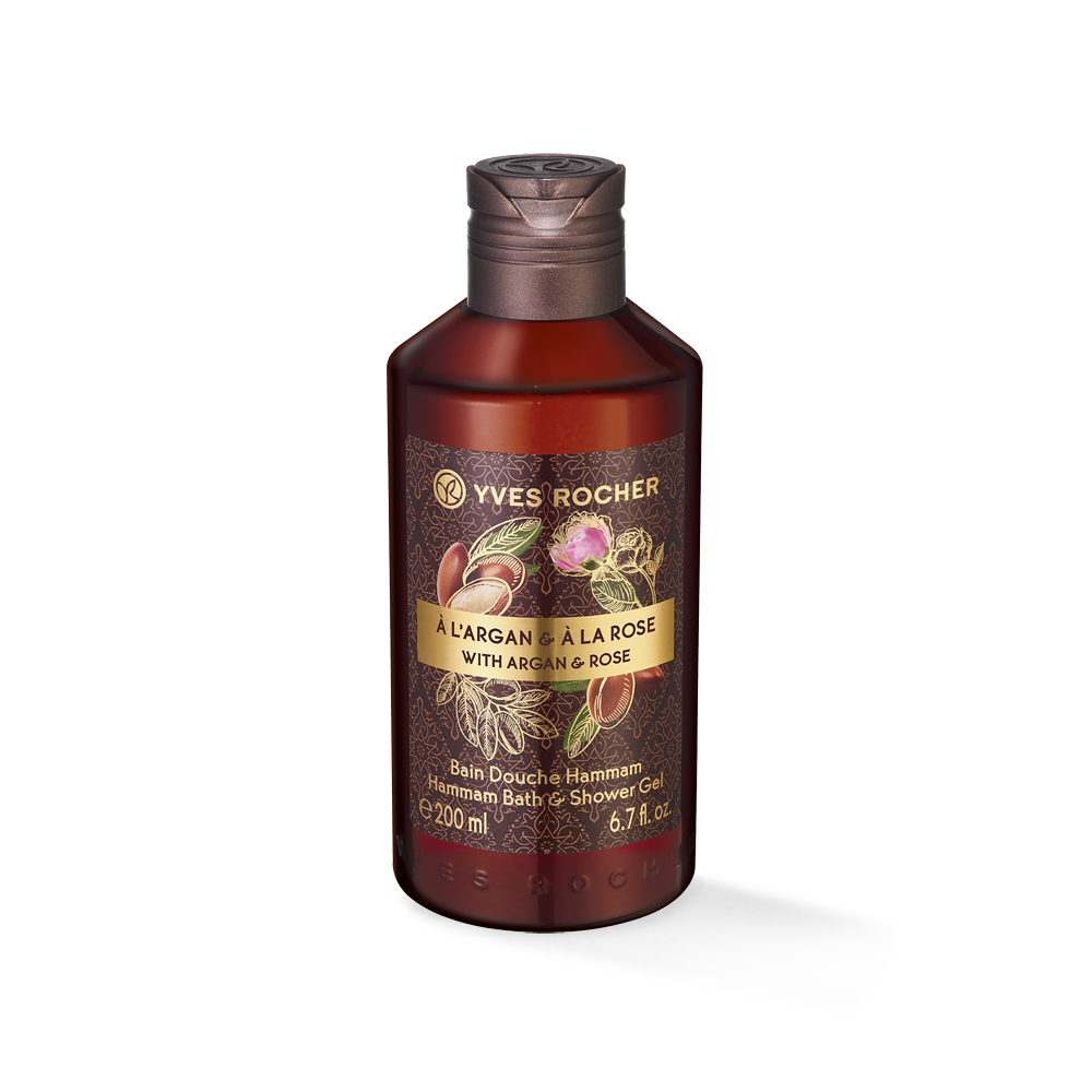 Les Plaisirs Nature Dusjgelé - Argan, rose, 200 ml