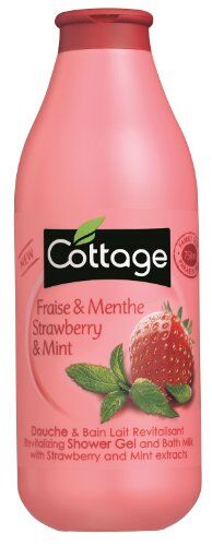 5517 Stuga Revitalizing Creamy Texture Shower Gel och badmjölk med jordgubbs- och Mint Extracts – 2-pack