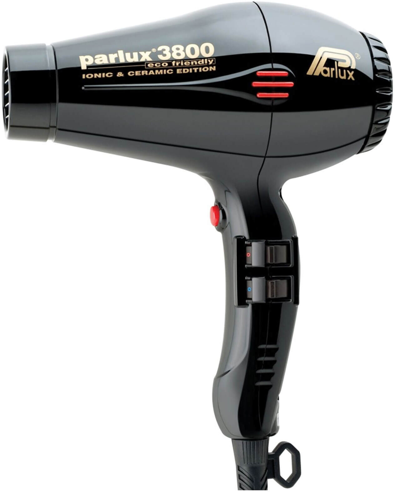 Parlux 3800 Eco Friendly Hair Dryer 2100W - Black