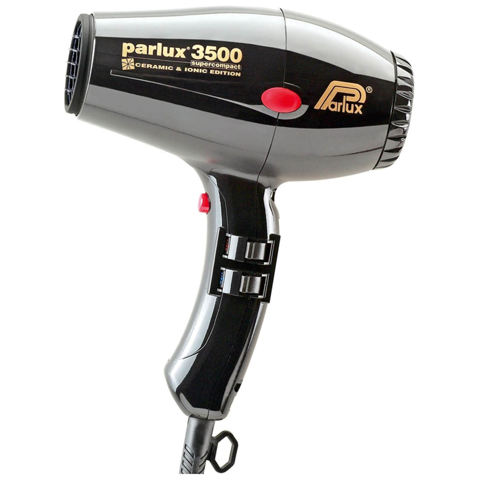 Parlux 3500 Super Compact Ceramic & Ionic Hair Dryer 2000W (Various Shades) - Black