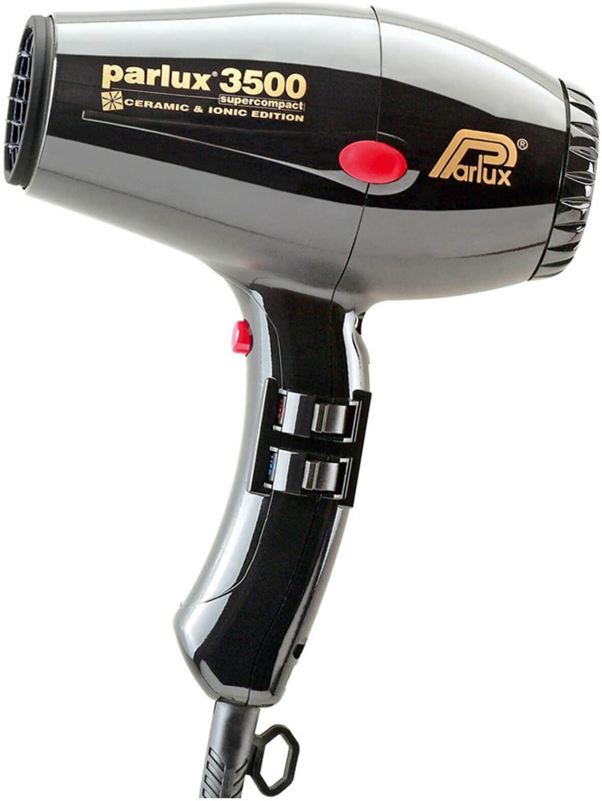 Parlux 3500 Super Compact Ceramic & Ionic Hair Dryer 2000W (Various Shades) - Black