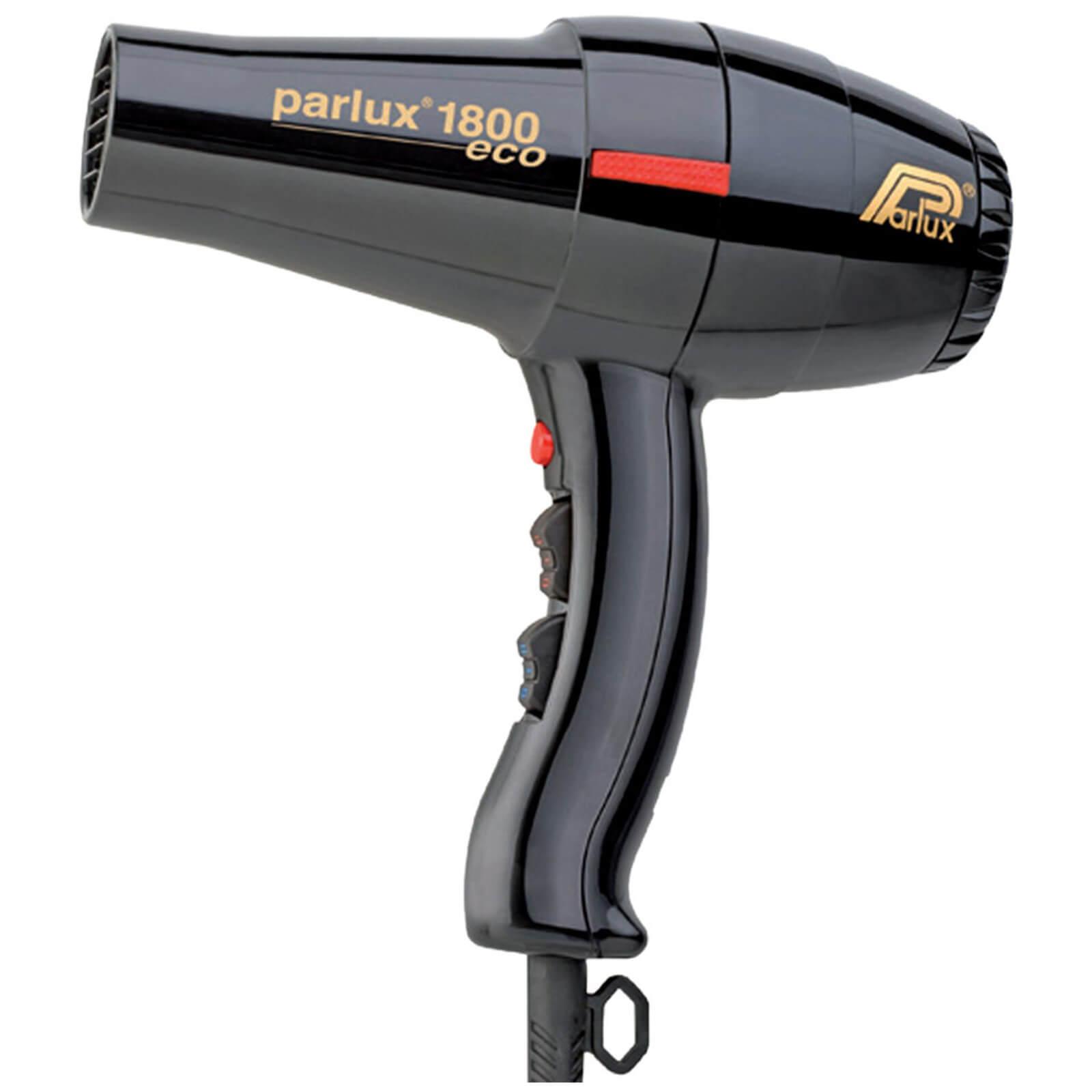 Parlux 1800 Eco Friendly Hair Hair Dryer 1280W (Various Shades) - Black