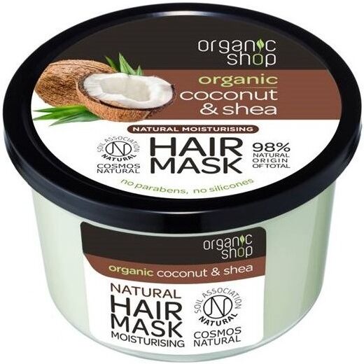 Organic Coconut &amp; Shea Moisturising Hair Mask 250 ml H&aring;rmaske