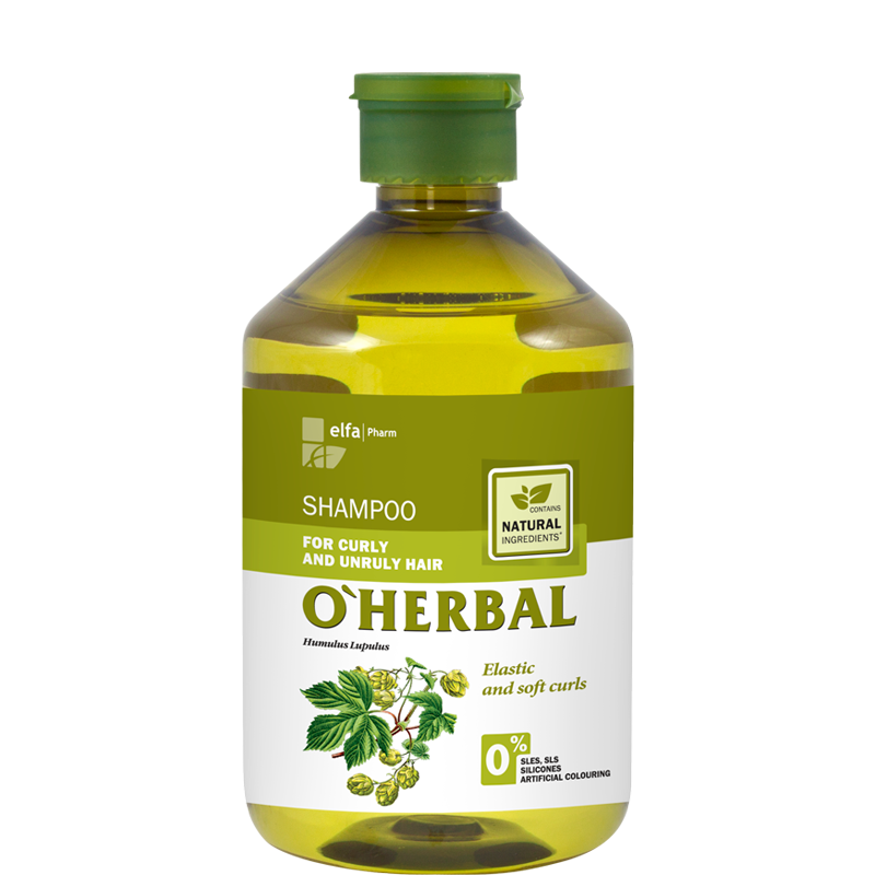 O&#039;Herbal Curly &amp; Unruly Hops Extract Shampoo 500 ml Shampoo