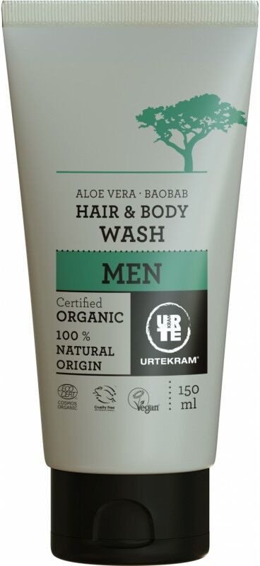 Urtekram Men Baobab Hair &amp; Body Wash 150 ml Shampoo