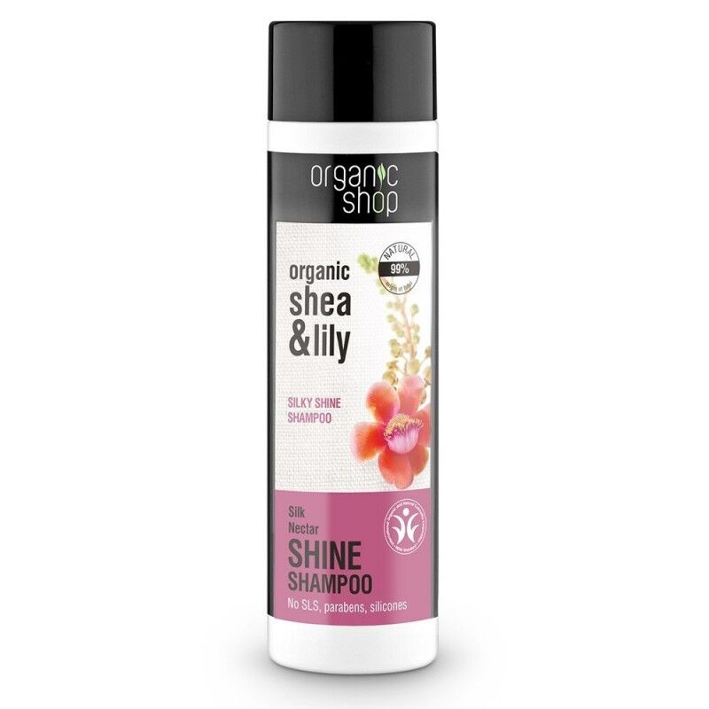 Organic Shop Organic Shea &amp; Lily Silky Shine Shampoo 280 ml Shampoo