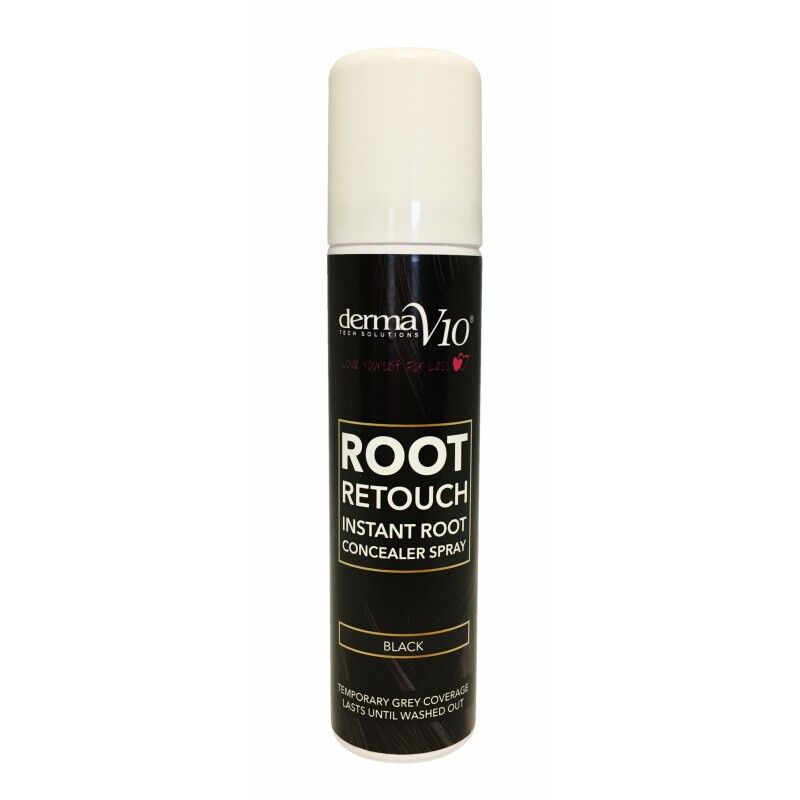 DermaV10 Root Retouch Root Concealer Spray Black 75 ml Hiusv&auml;ri