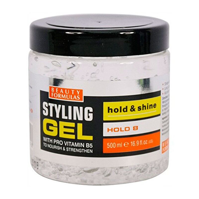 Beauty Formulas Hold &amp; Shine Styling Gel 500 ml Hiusgeeli