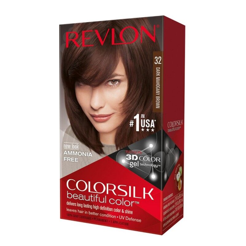 Revlon Colorsilk Permanent Haircolor 32 Dark Mahogany Brown 1 kpl Hiusv&auml;ri