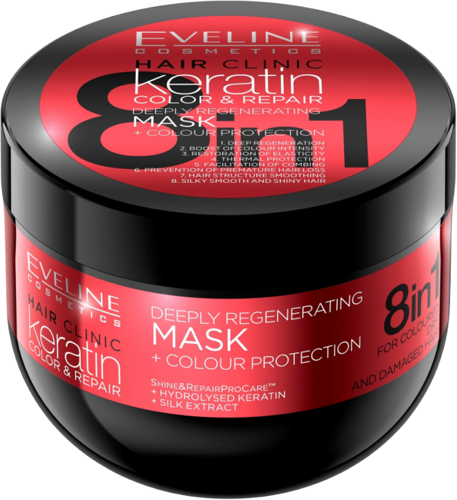 Eveline Keratin Color &amp; Repair Mask 300 ml Hiusnaamio