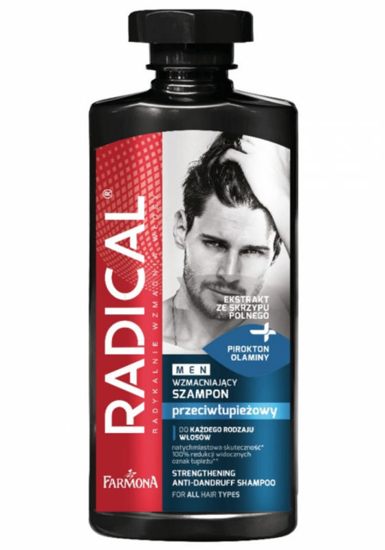 Radical Men Strengthening Anti-Dandruff Shampoo 400 ml Shampoo hilsetta vastaan