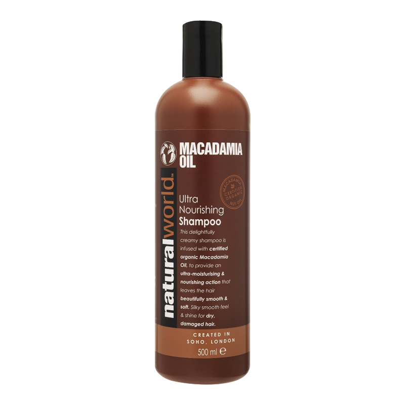 Natural World Macadamia Oil Ultra Nourishing Shampoo 500 ml Shampoo