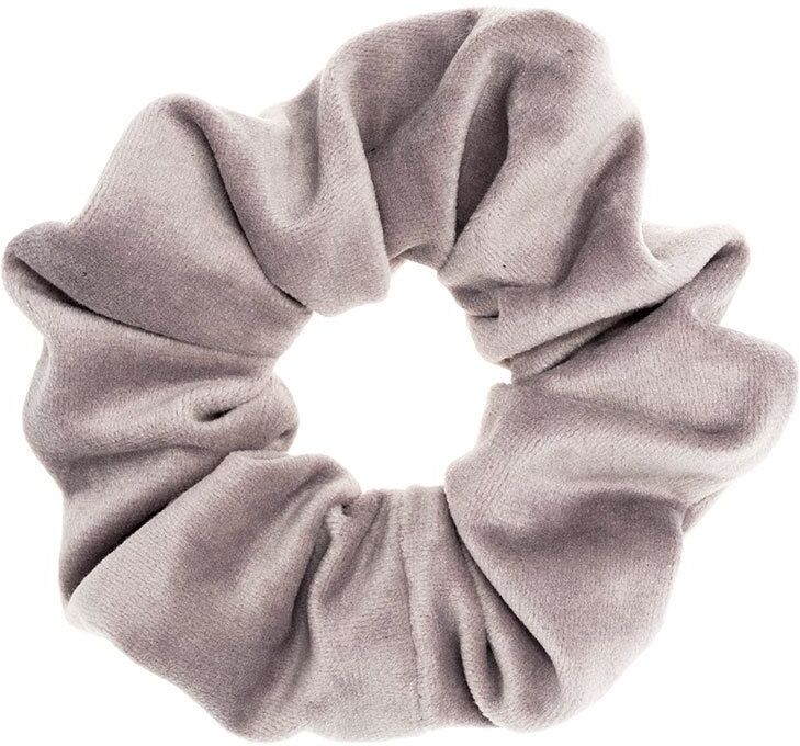 DARK Velvet Scrunchie Elephant Grey