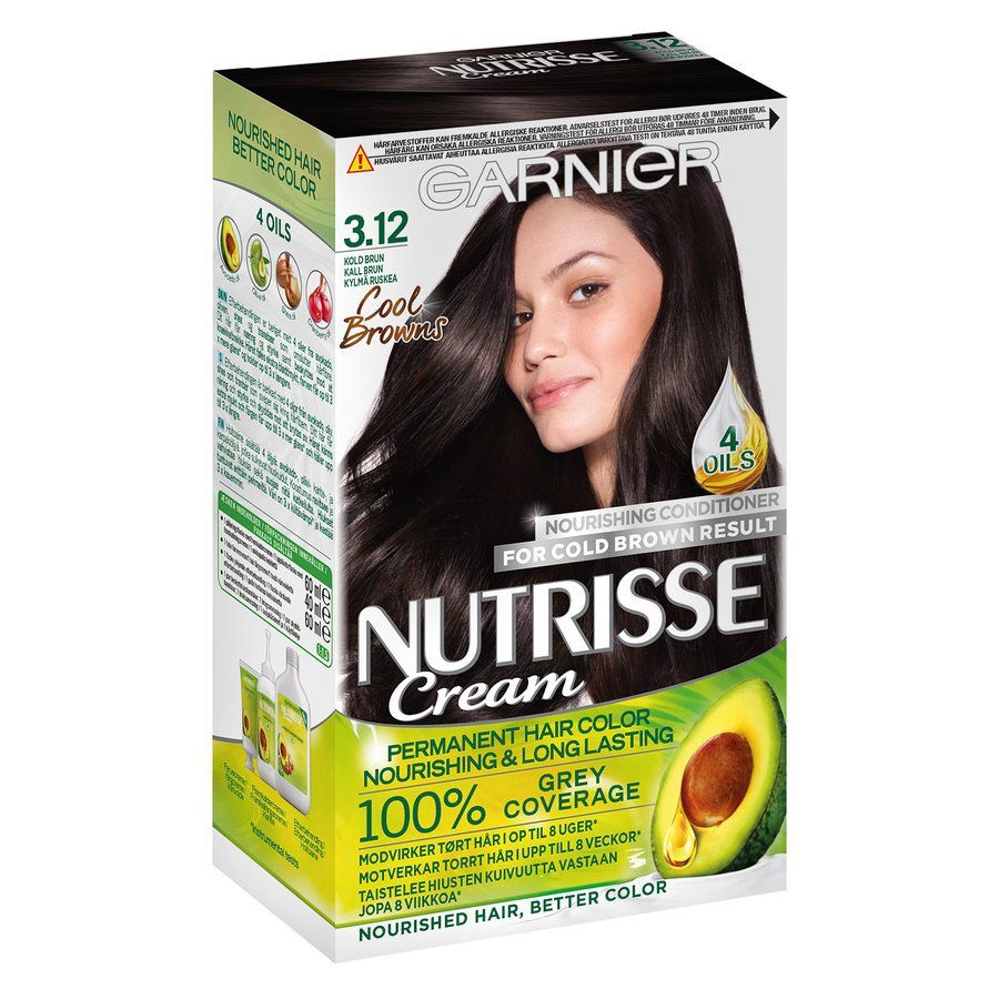 Garnier Hårfarge Garnier Nutrisse Cream Frozen Brown 3.12