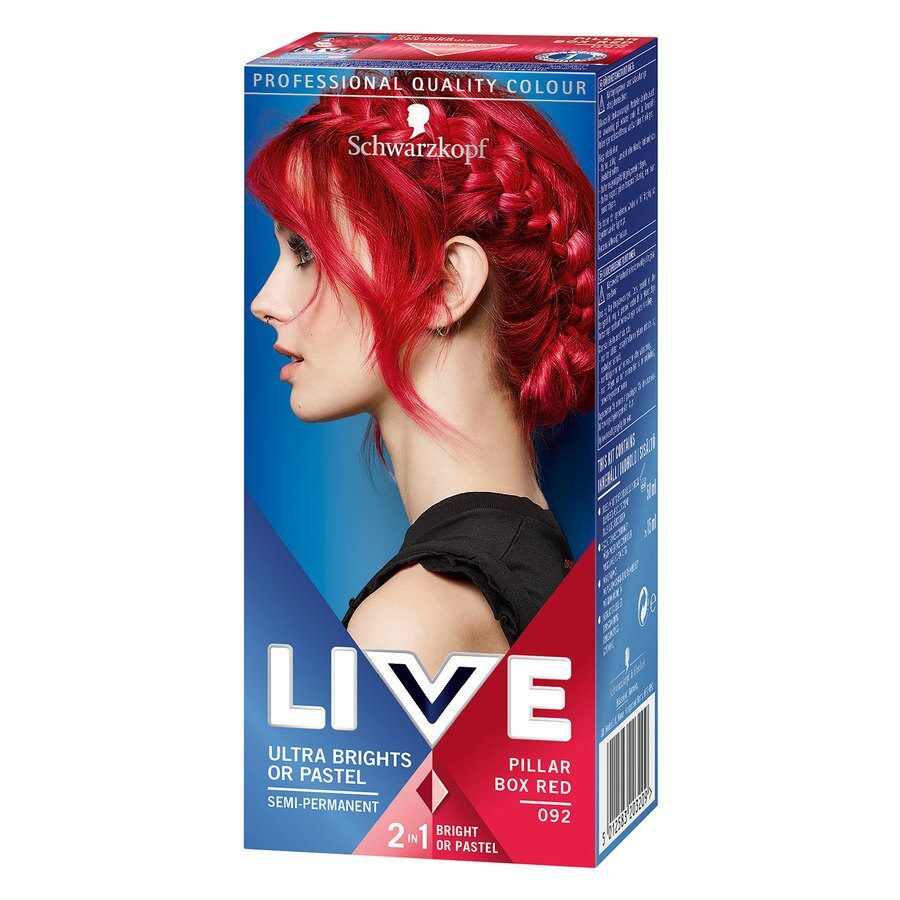 Schwarzkopf hårfarge Schwarzkopf Live Ultra Bright #92 Pillar Box Red