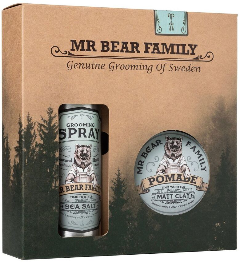 Mr Bear Family Kit Spray & Pomade  200 + 100 ml