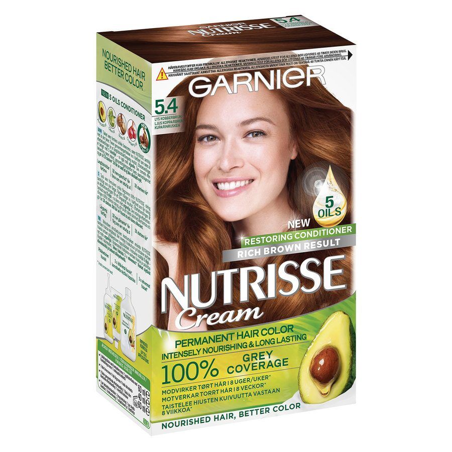 Garnier Hårfarge Garnier Nutrisse Cream 5.4