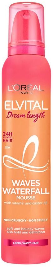 L'Oreal Paris Hårpleie L'Oréal Paris Elvital Dream Length Waves Waterfall Mousse 200ml