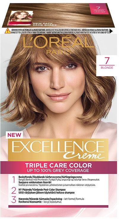 L'Oreal Paris Hårfarge L'Oréal Paris Excellence Creme 7 Blond