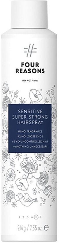 Four Reasons No Nothing Sensitive Super Strong Hairspray 300ml