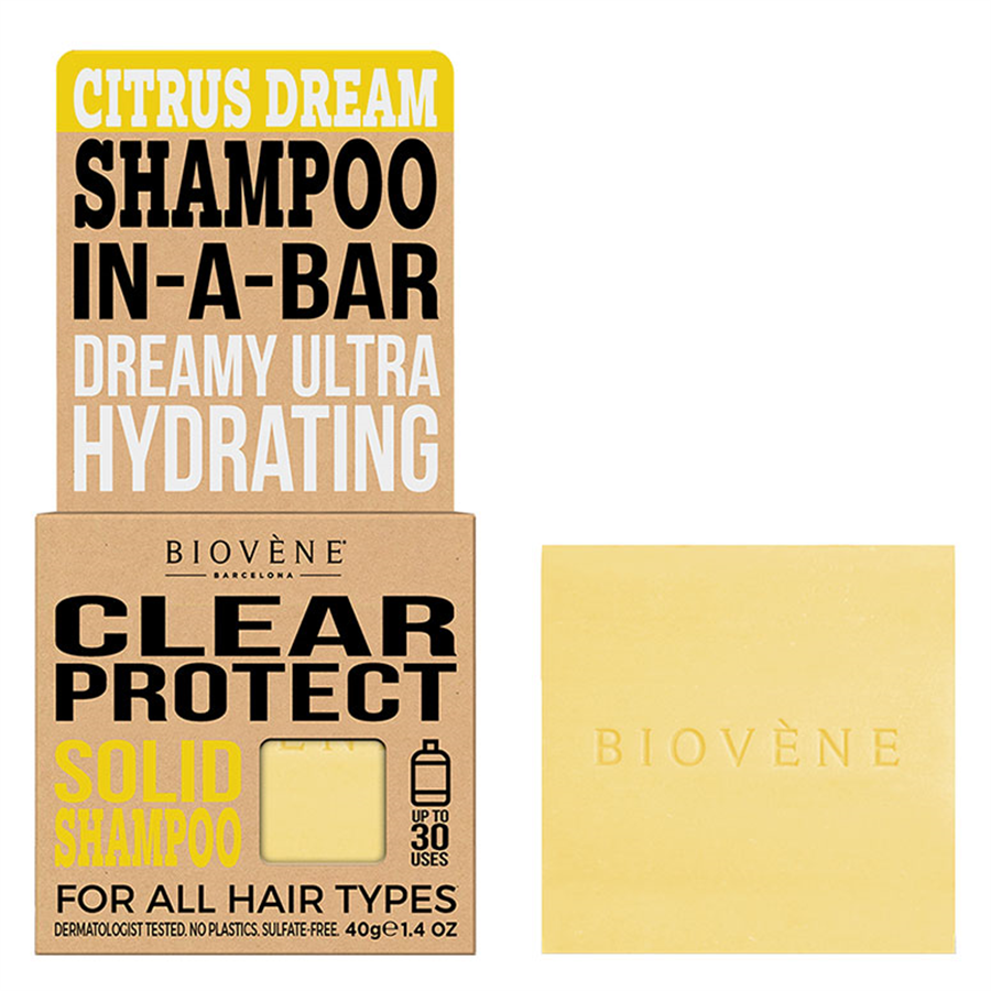 Biovène Clear Protect Citrus Dream Solid Shampoo Bar 40g