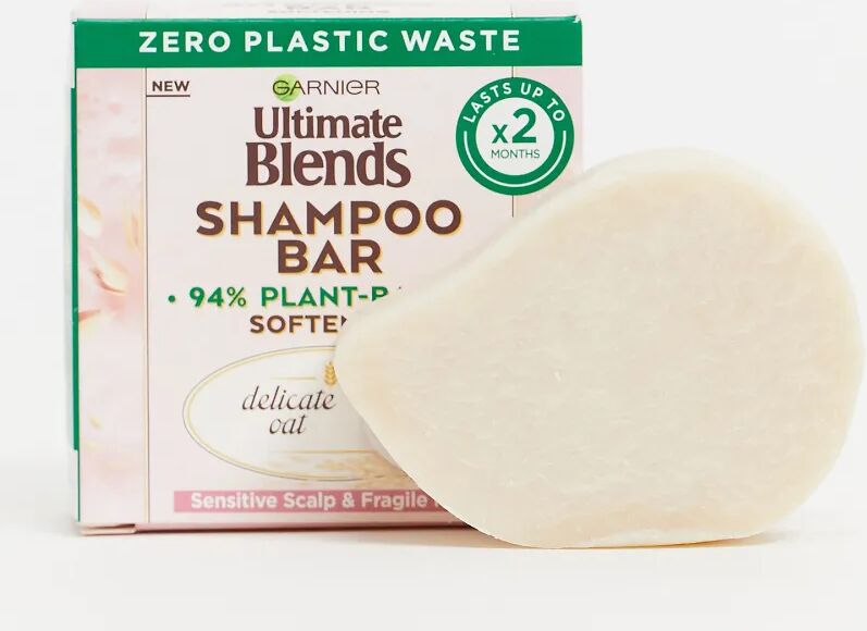 Garnier Ultimate Blends Delicate Oat Softening Shampoo Bar for Sensitive Scalp & Fragile Hair 60g-No colour  No colour