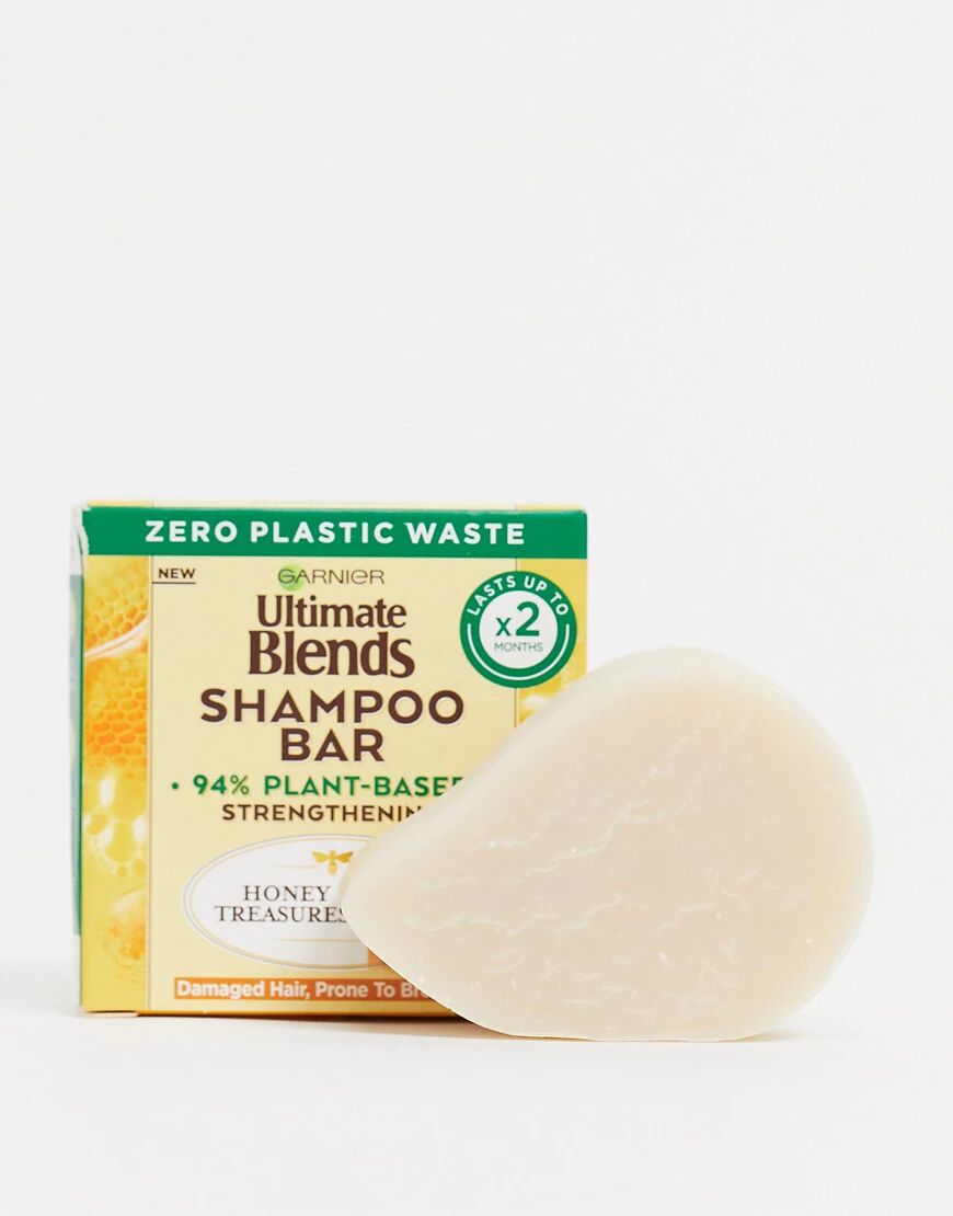 Garnier Ultimate Blends Honey Treasures Strengthening Shampoo Bar for Damaged Hair 60g-No colour  No colour