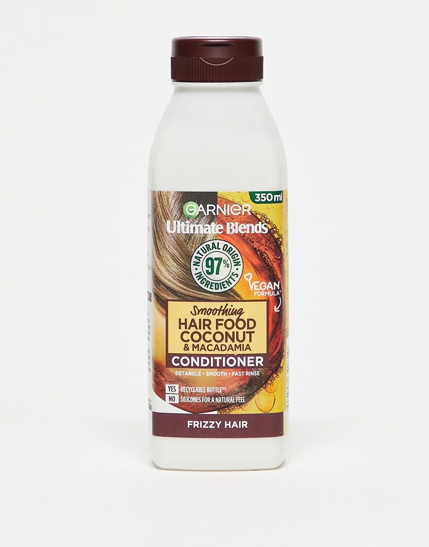 Garnier Ultimate Blends Smoothing Hair Food Coconut Conditioner For Frizzy Hair 350ml-No colour  No colour