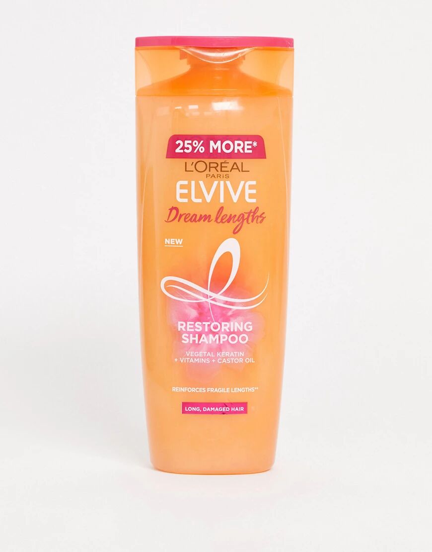 L'Oreal Elvive Dream Lengths Shampoo for Damaged Hair 500ml-No colour  No colour