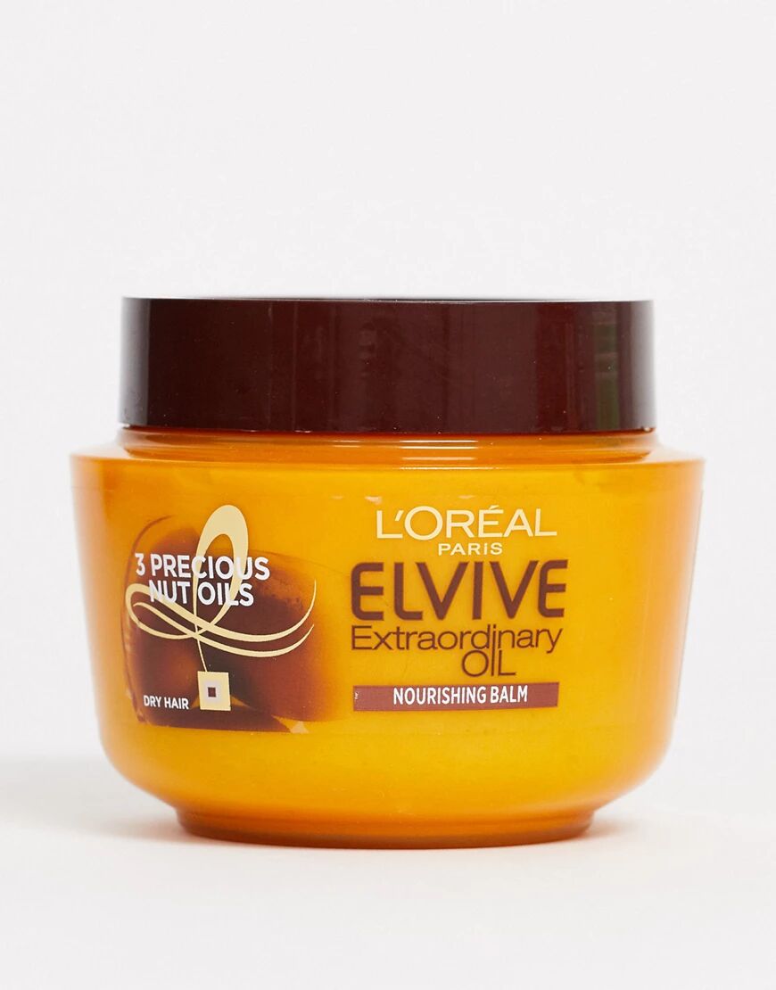 L'Oreal Elvive Extraordinary Oil Hair Mask Pot for Dry Hair 300ml-No colour  No colour