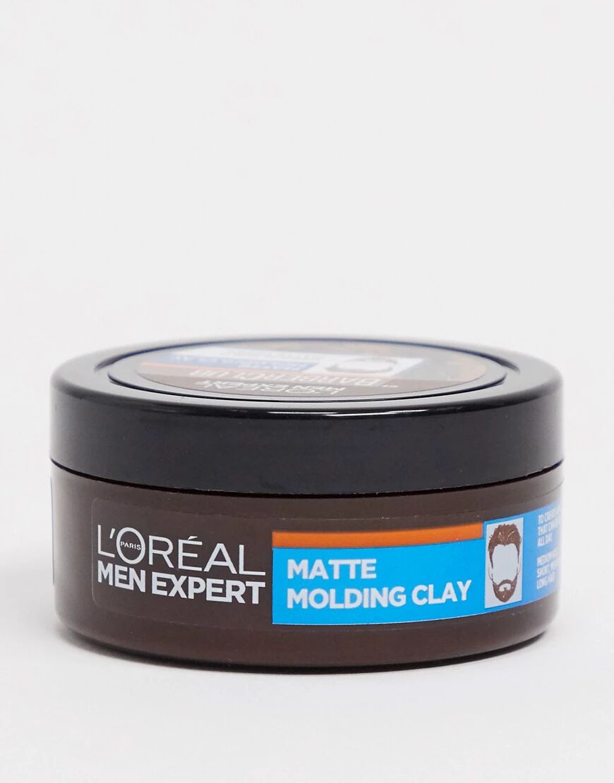 L'Oreal Men Expert Barber Club Messy Hair Molding Clay 75ml-No colour  No colour