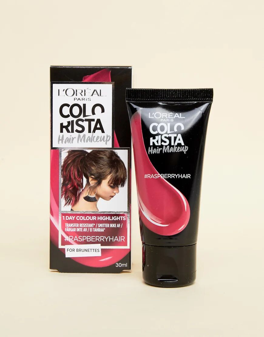 L Oréal Pa L'Oreal Paris Colorista Hair Makeup Raspberry Pink Temporary Brunette Hair Colour  Pink