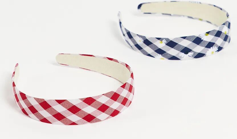 My Accessories London Exclusive headband multipack x 2 in gingham  Multi