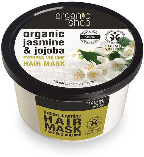 Organic Shop Organic Jasmine & Jojoba Express Volume Hair Mask 250 ml Hårmaske