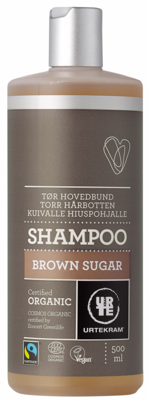 Urtekram Brown Sugar Shampoo Tørr Hodebunn 500 ml Sjampo