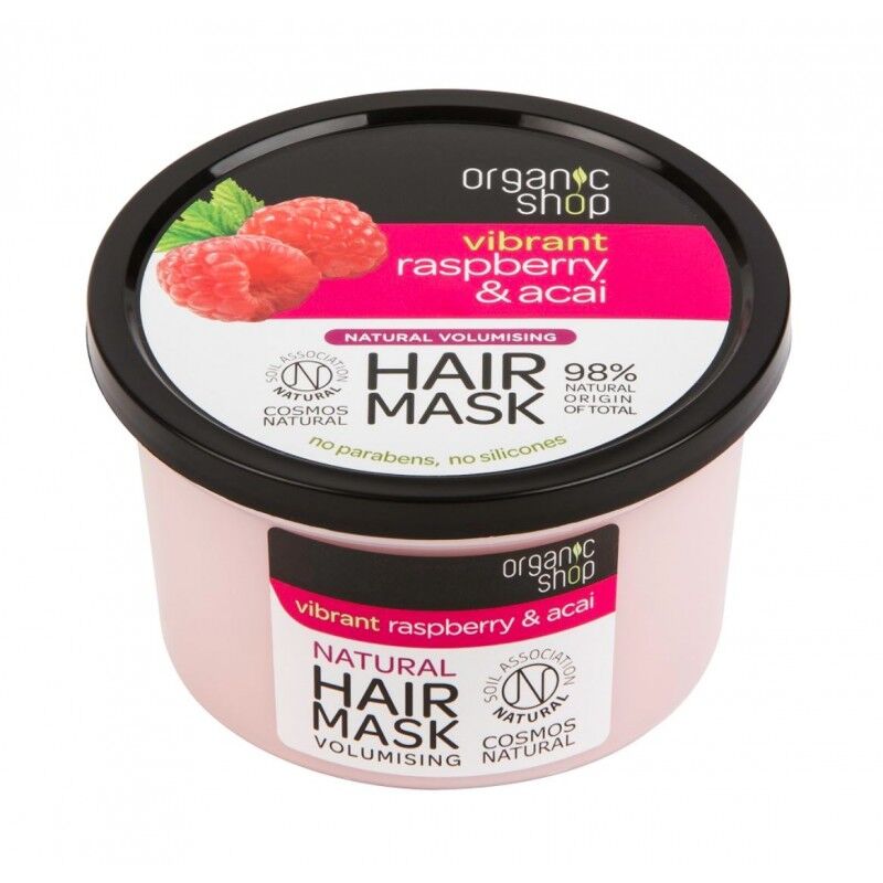 Organic Shop Vibrant Raspberry & Acai Hair Mask 250 ml Hårmaske