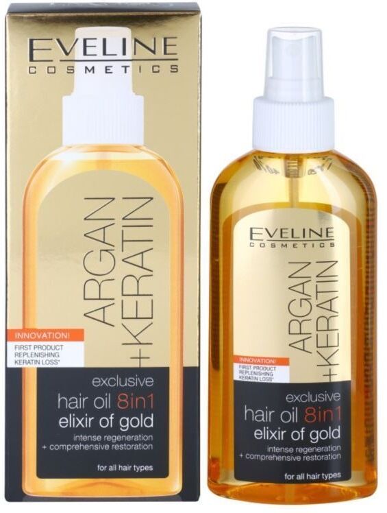 Eveline Argan & Keratin Hair Oil 150 ml Hårolje