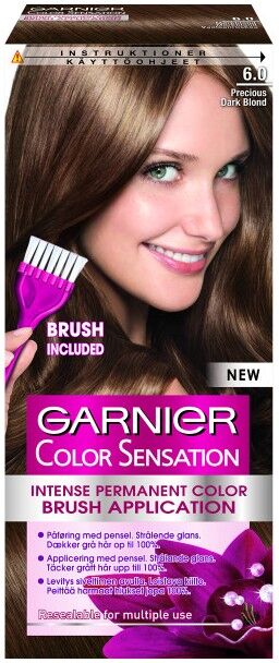 Garnier Color Sensation 6.0 Precious Dark Blond 1 stk Hårfarge